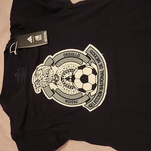 Adidas Black T-shirt Mexico National Team Size Small